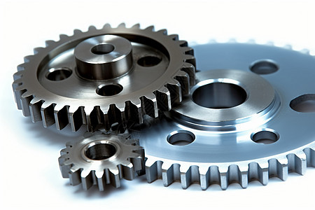 汽车制动盘与链轮 工业产品的静物摄影艺术